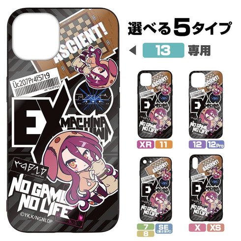 『ノーゲーム・ノーライフ ゼロ』シュヴィ ステッカー風 強化ガラスiPhoneケース